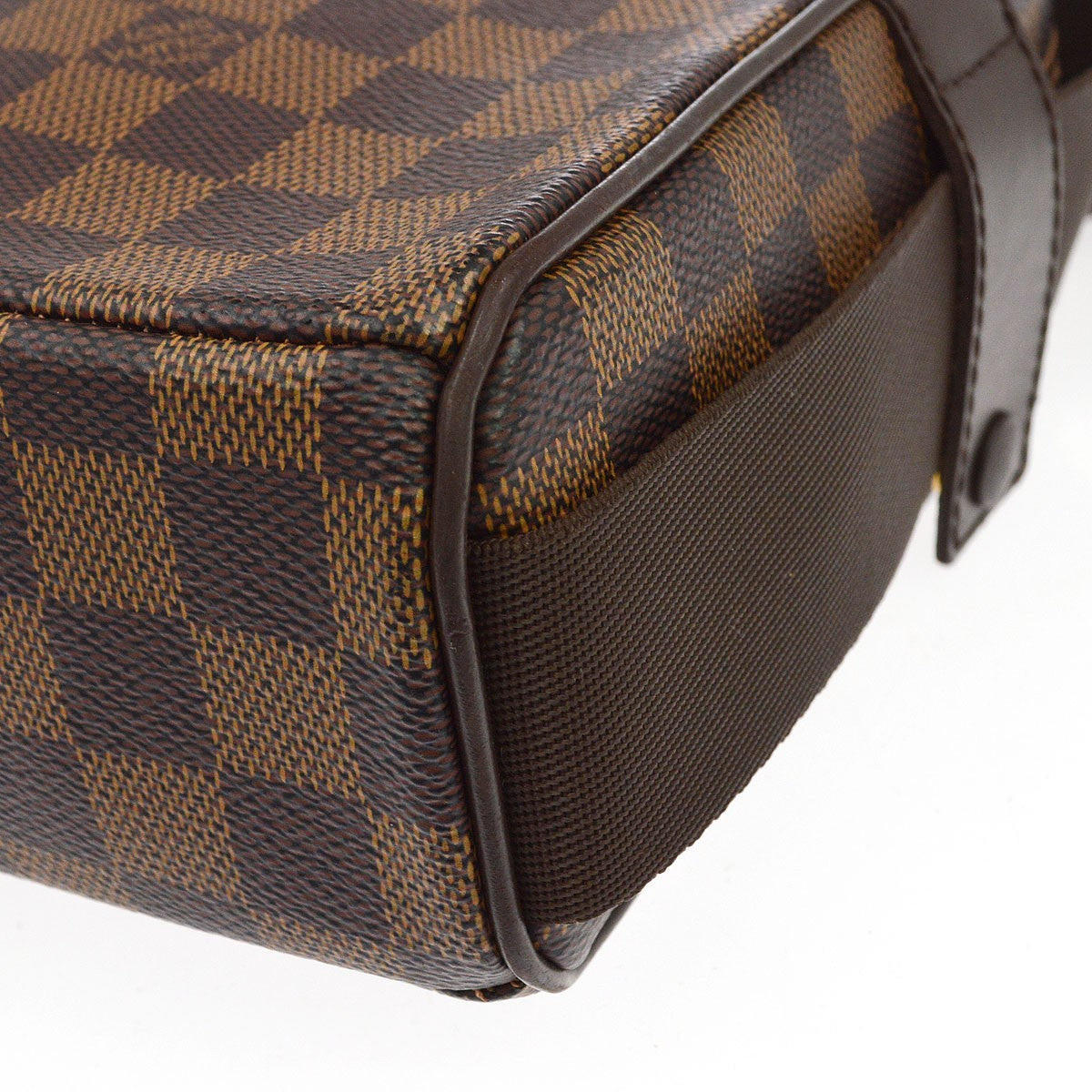 Louis Vuitton Olav Damier Ebene, Brown, Canvas, Shoulder Bag