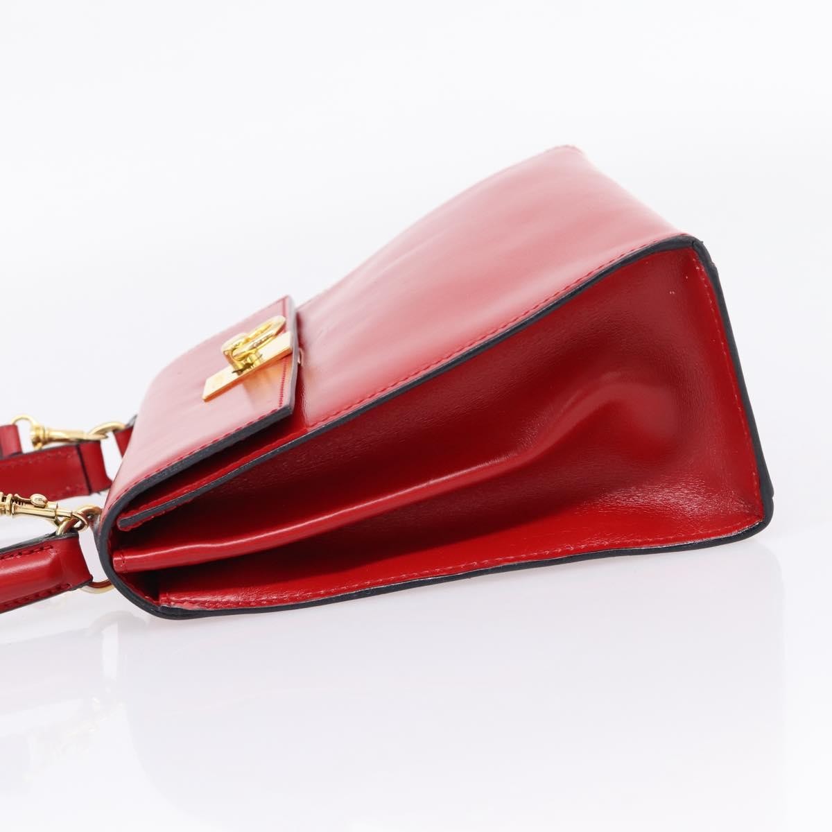 Celine Handbag Leather, Red, Leather, Handbag