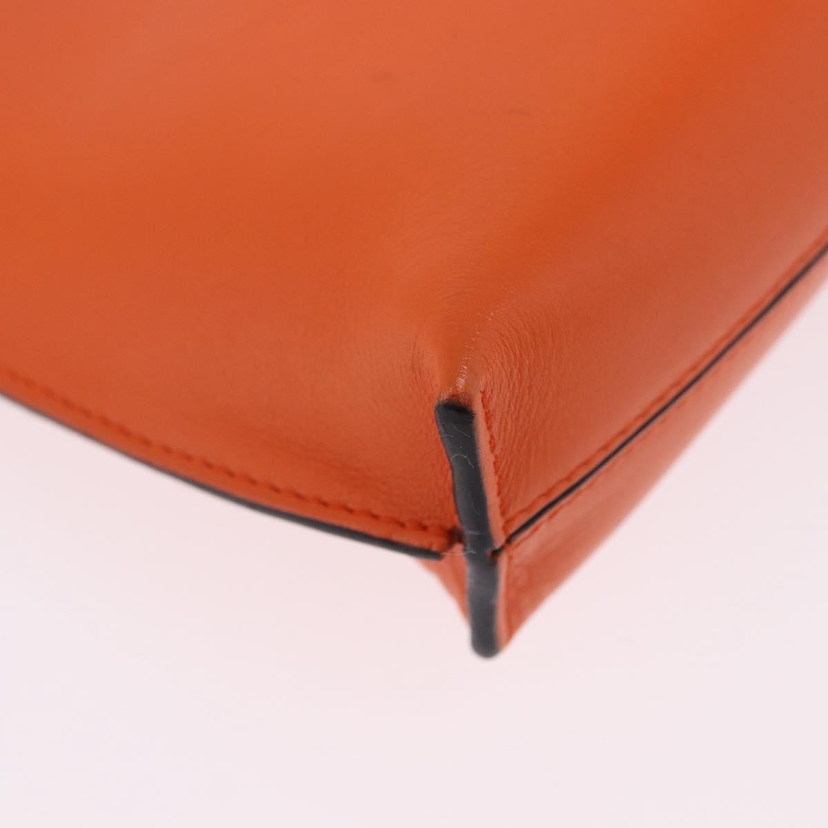 Loewe T Messenger Leather, Orange, Leather, Crossbody Bag