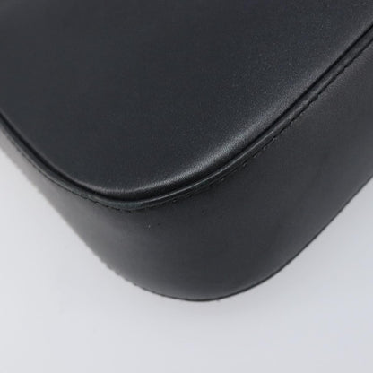 Salvatore Ferragamo Gancini Leather, Black, Leather, Shoulder Bag