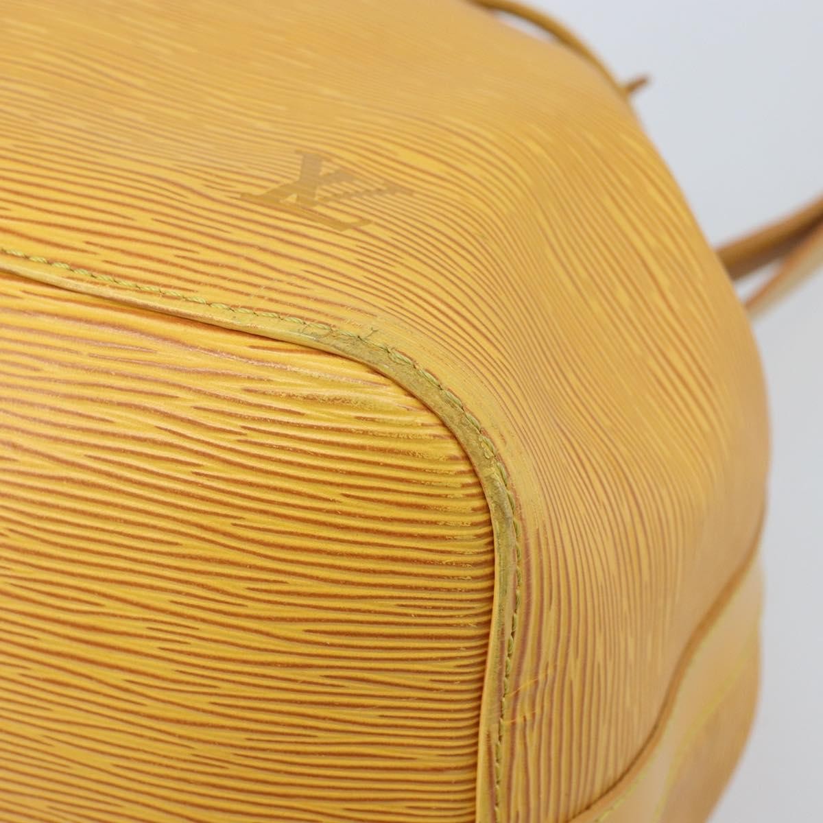 Louis Vuitton Petit Noe Epi Leather, Yellow, Leather, Shoulder Bag