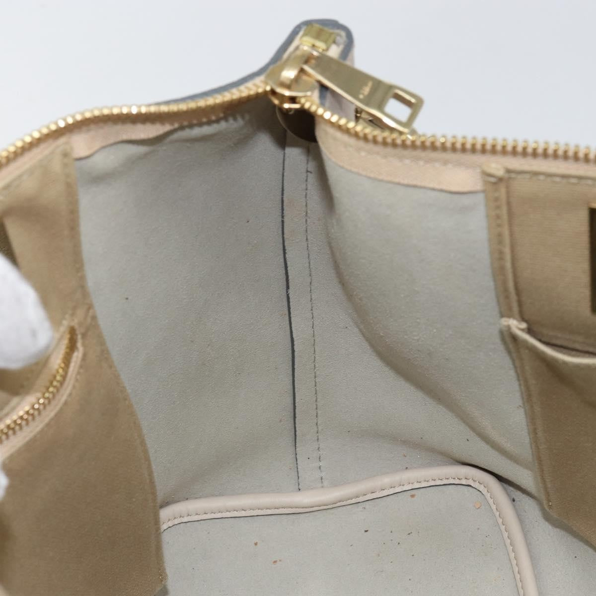 Chloe Bicolor Baylee Satchel Leather, Gray, Leather, Handbag