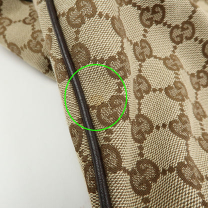 Gucci Bamboo Peggy Hobo GG Canvas, Beige, Canvas, Shoulder Bag