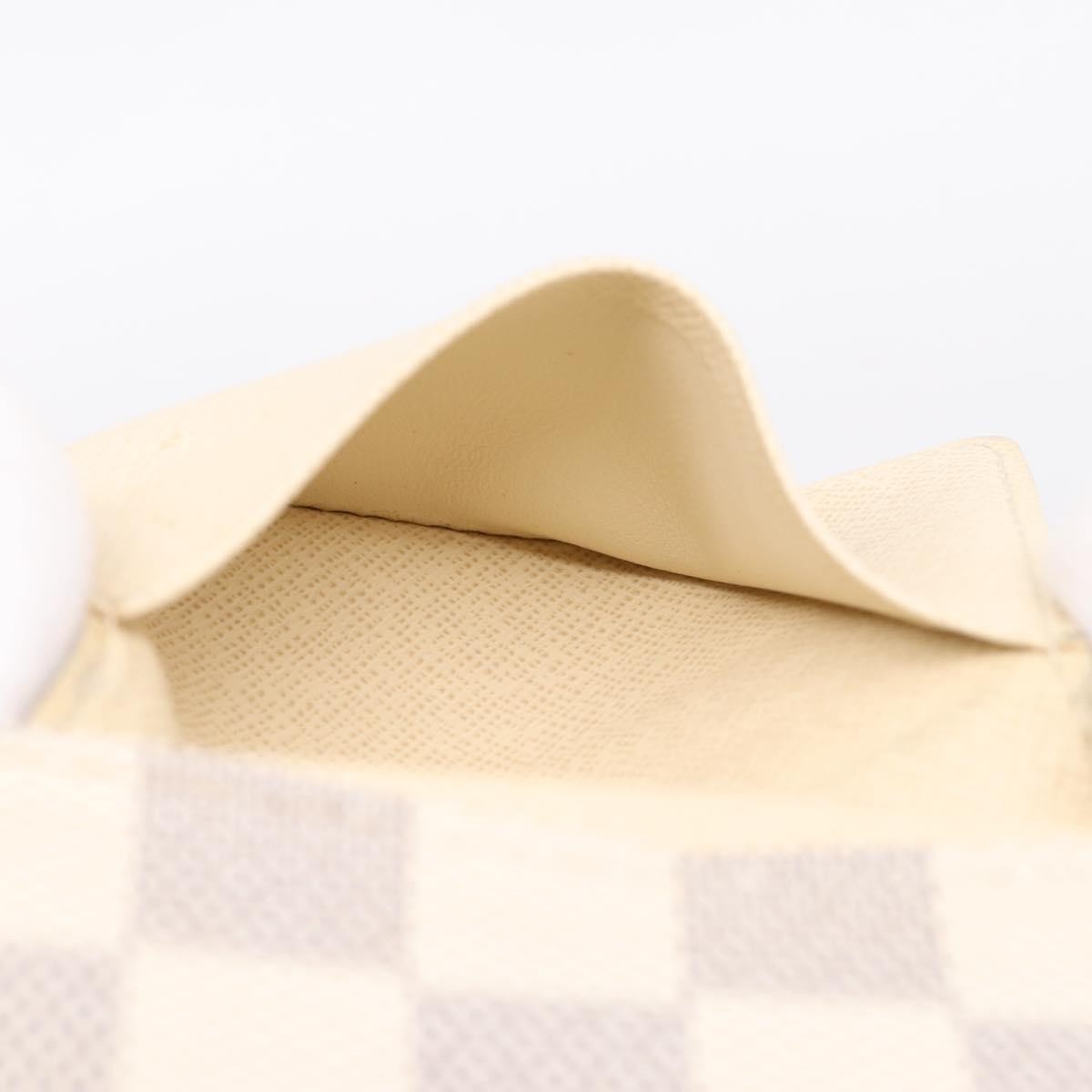 Louis Vuitton Envelope Business Card Holder Damier, White, Canvas, Card Holder