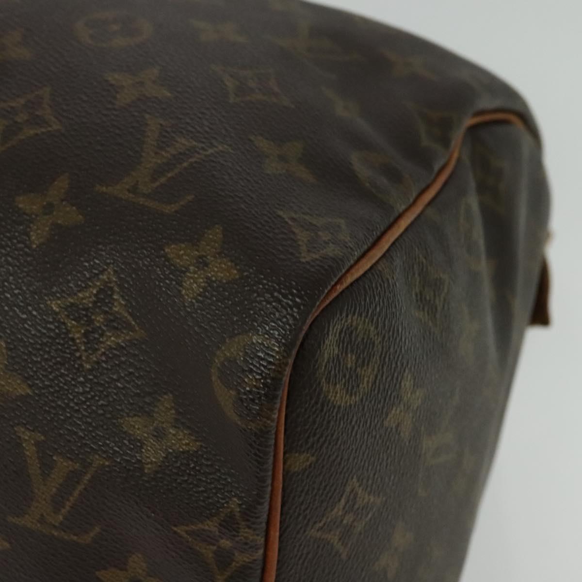 Louis Vuitton Speedy Handbag Monogram Canvas, BROWN, CANVAS, Handbag