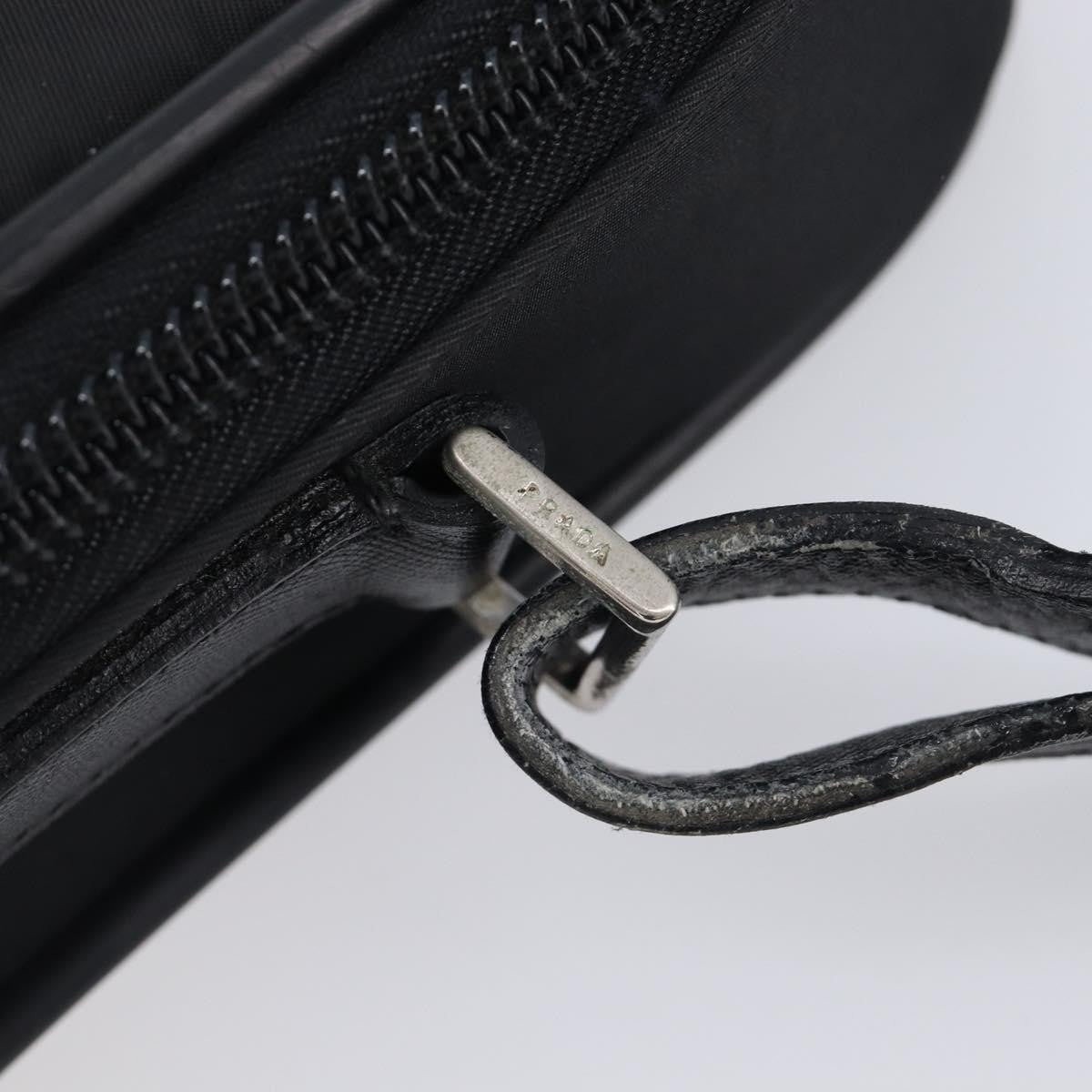 Prada Briefcase Tessuto and Saffiano Leather, Black, Nylon, Briefcase