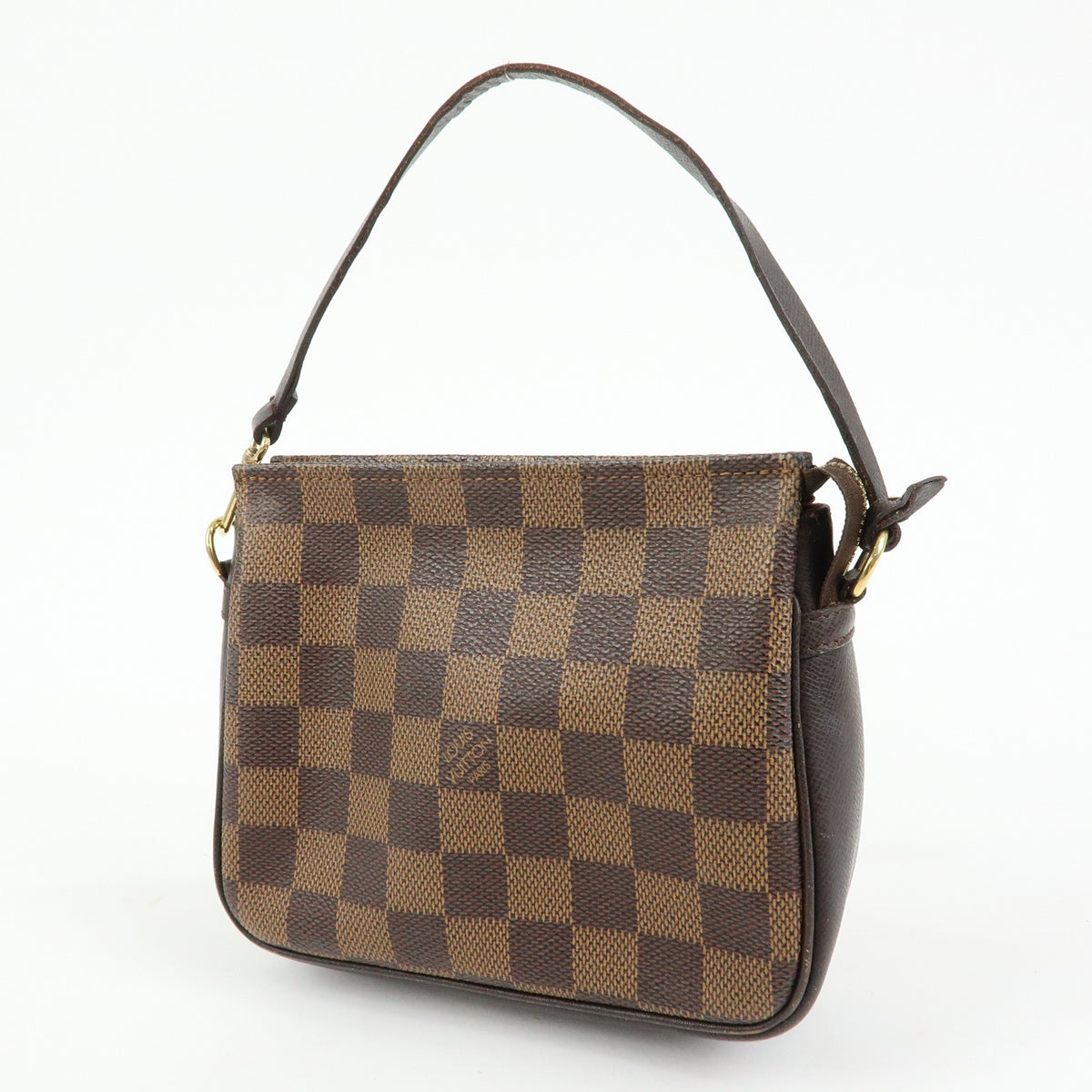 Louis Vuitton Trousse Make Up Damier, Brown, Canvas, Clutch