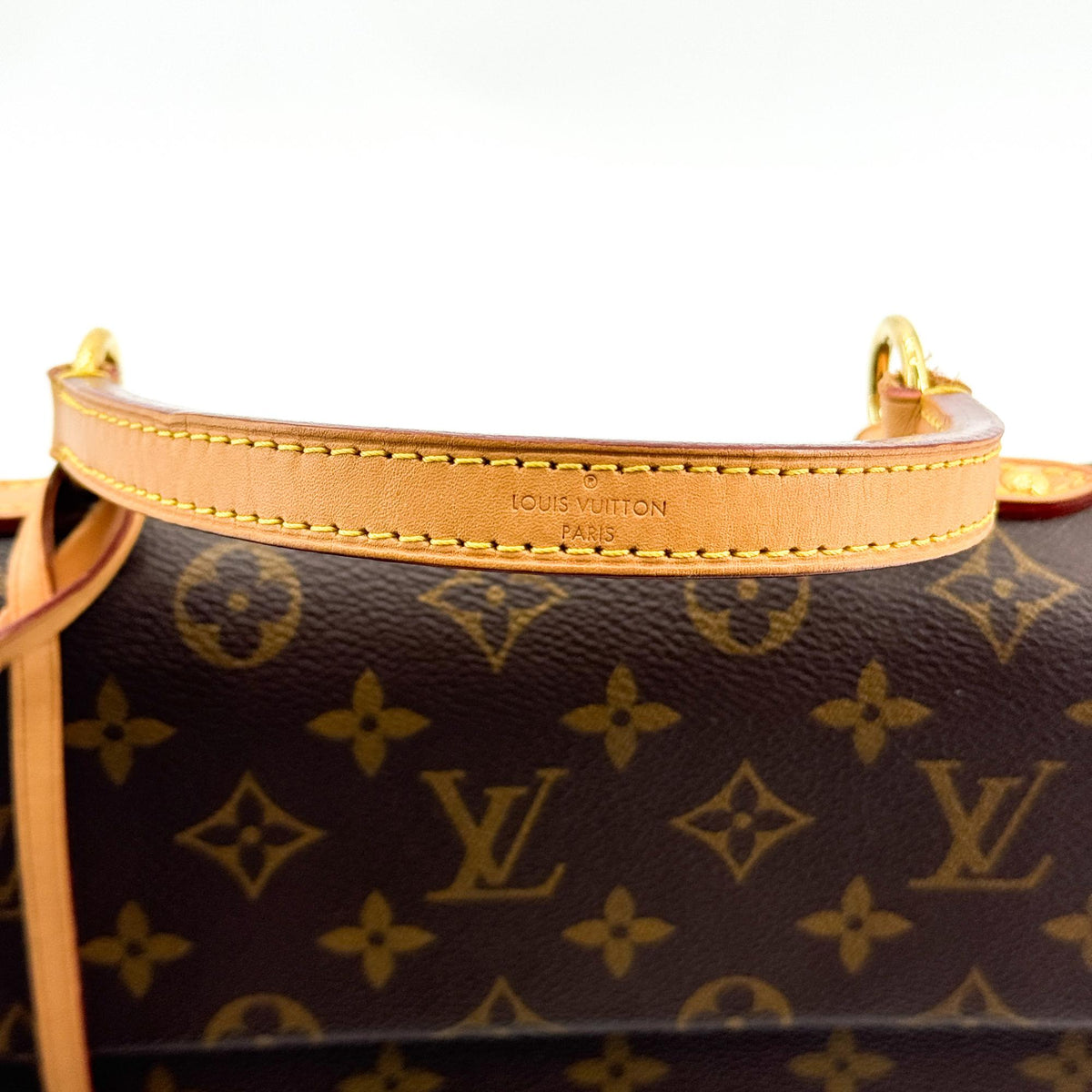 Louis Vuitton Cluny Top Handle Monogram Canvas, Brown, Canvas, Handbag