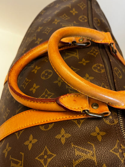 Louis Vuitton Keepall Monogram Canvas, Brown, Canvas, Travel Bag