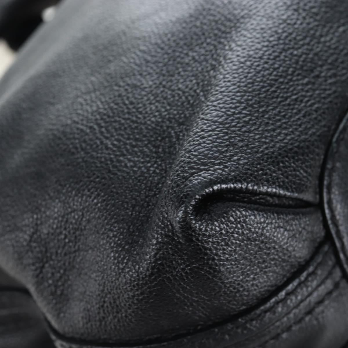 Chloe Elsie Convertible Satchel Leather, Black, Leather, Handbag
