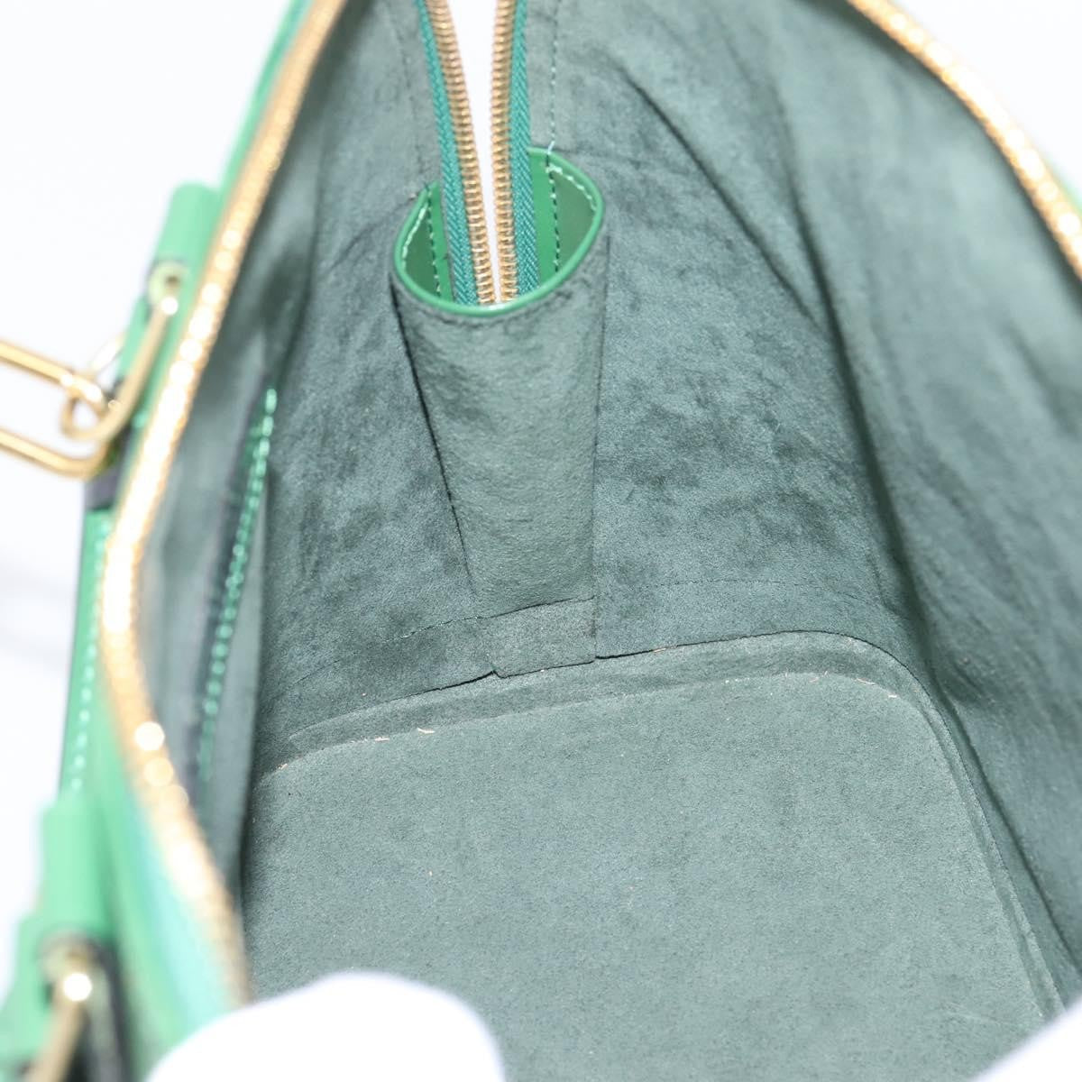 Louis Vuitton Alma Epi Leather, Green, Leather, Handbag