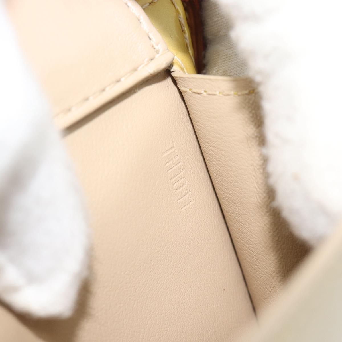 Louis Vuitton Mott Monogram Vernis, Beige, Patent Leather, Clutch