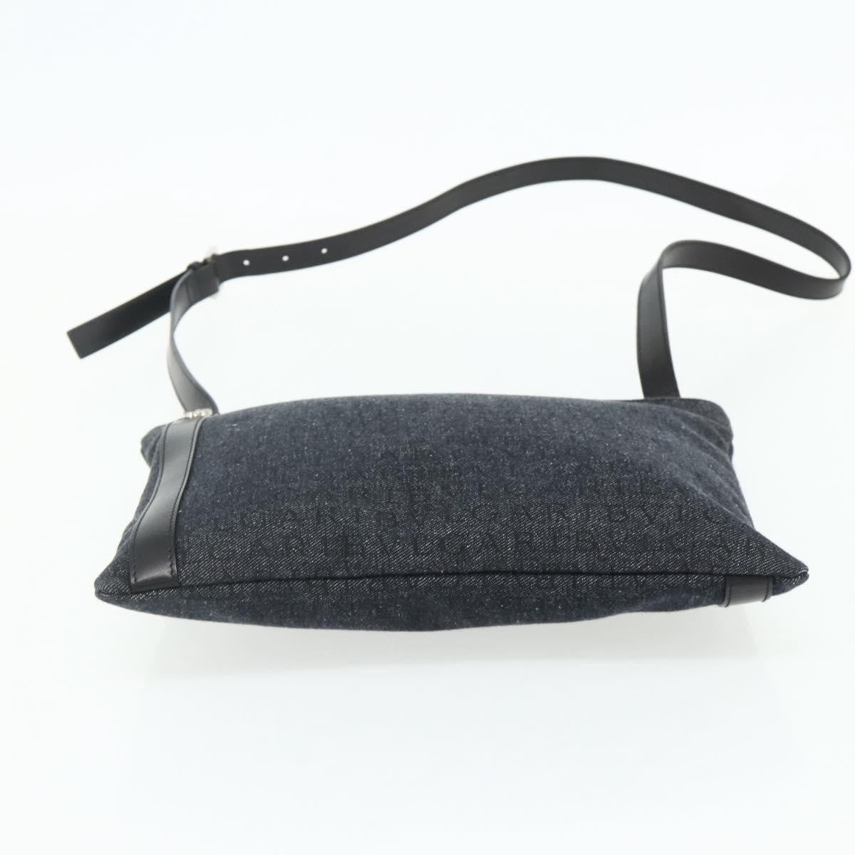 Bvlgari Logomania Canvas, Blue, Canvas, Shoulder Bag