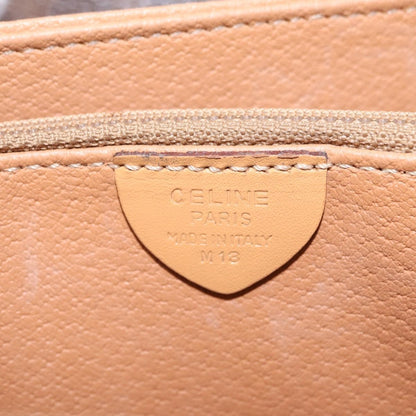 Celine Macadam Shoulder Canvas, Brown, Canvas, Crossbody Bag