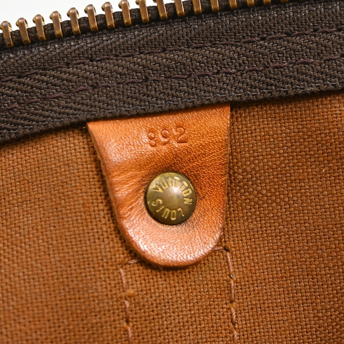 Louis Vuitton Keepall Monogram, Brown, Canvas, Travel Bag