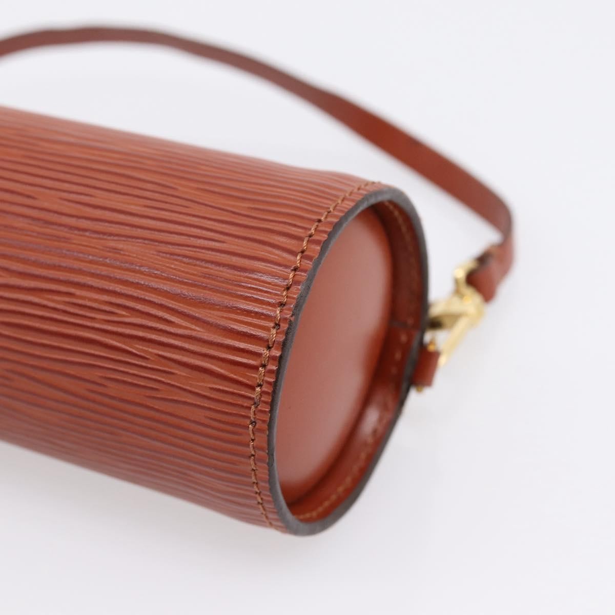 Louis Vuitton Soufflot Pochette Epi Leather, Brown, Leather, Clutch