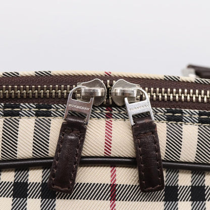 Burberry Boston Nova Check Canvas, Beige, Nylon, Handbag