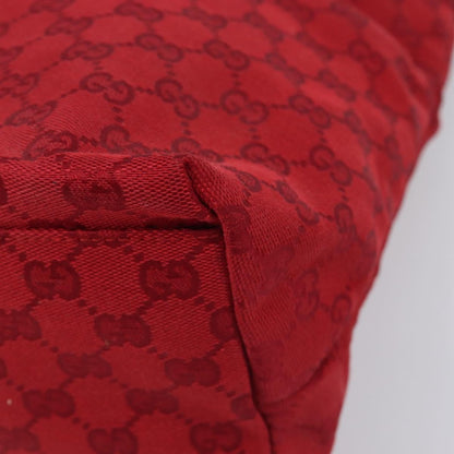 Gucci Double Pocket Zip Hobo GG Canvas, Red, Canvas, Shoulder Bag