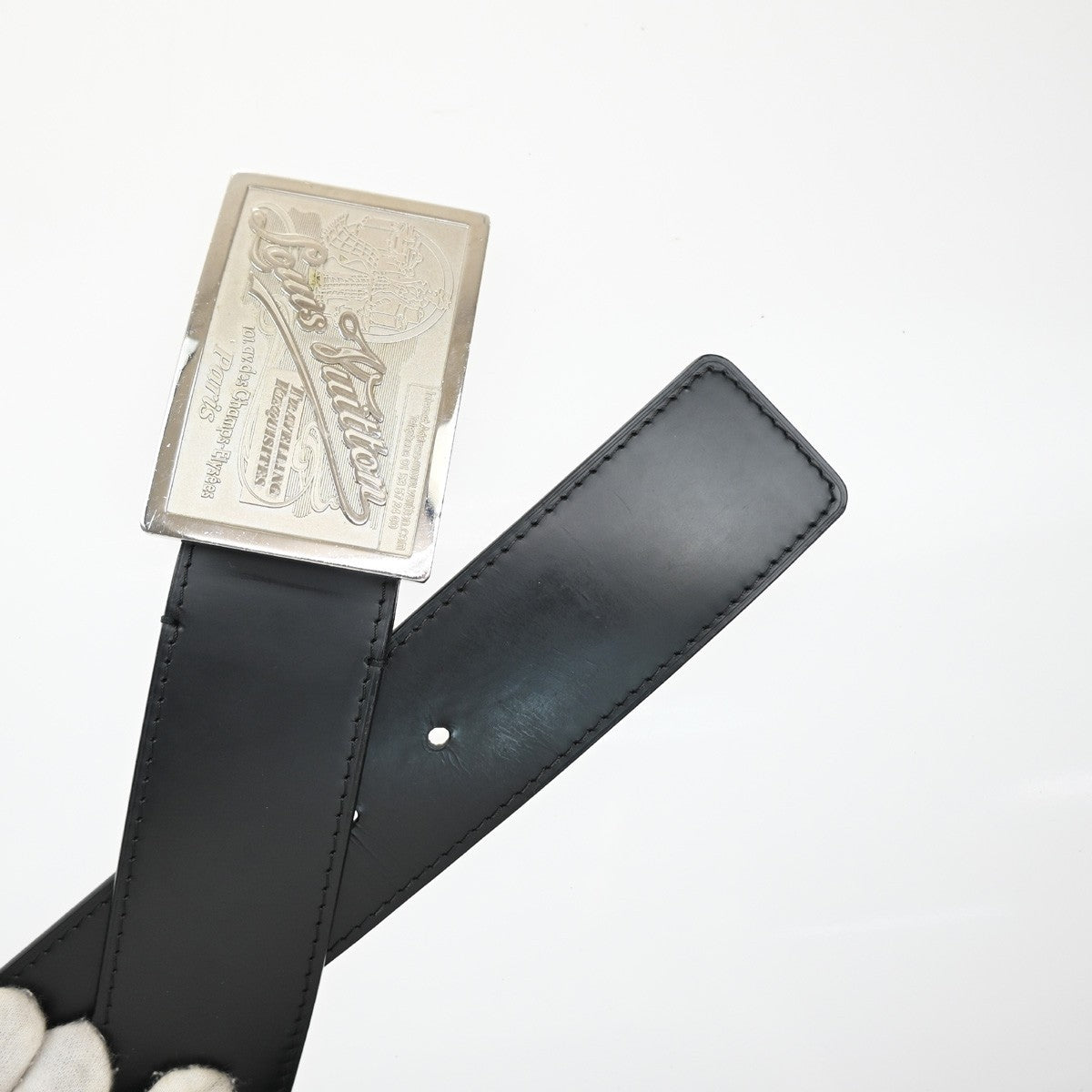 Louis Vuitton Travelling Requisites Belt Leather, Black, Leather, Belt