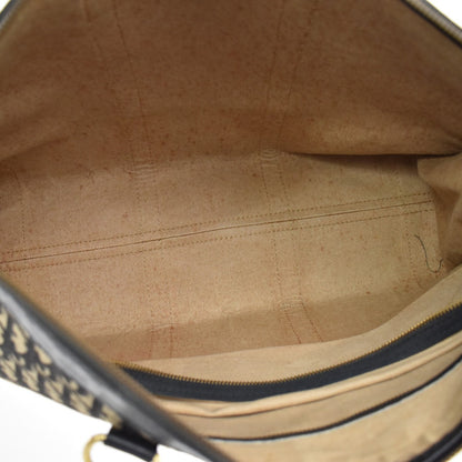 Christian Dior Vintage Trotter Boston Diorissimo Canvas, Navy, Canvas, Handbag
