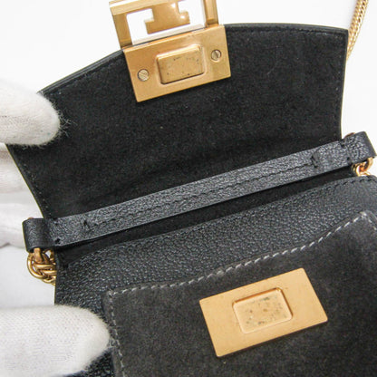 Givenchy GV3 Flap Leather with Suede, Black, Leather, Handbag