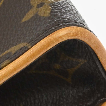 Louis Vuitton Florentine Pochette Damier, Brown, Canvas, Clutch