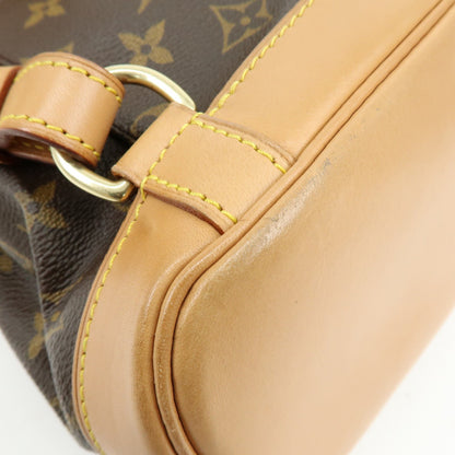 Louis Vuitton Vintage Montsouris Monogram Canvas, Brown, Canvas, Backpack