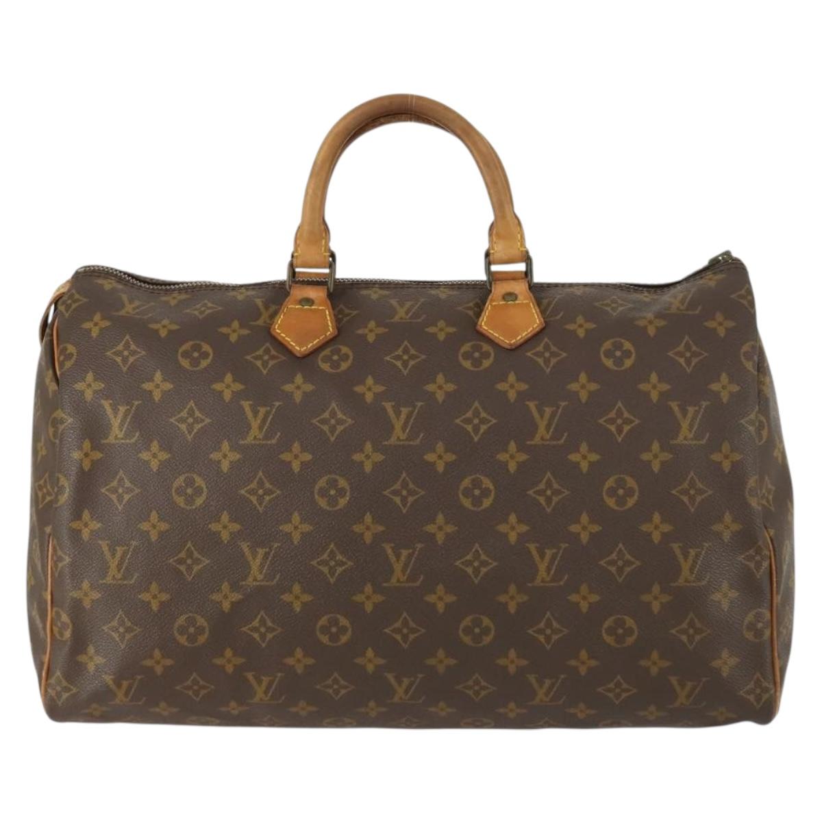 Louis Vuitton Speedy Handbag Monogram Canvas, BROWN, CANVAS, Handbag