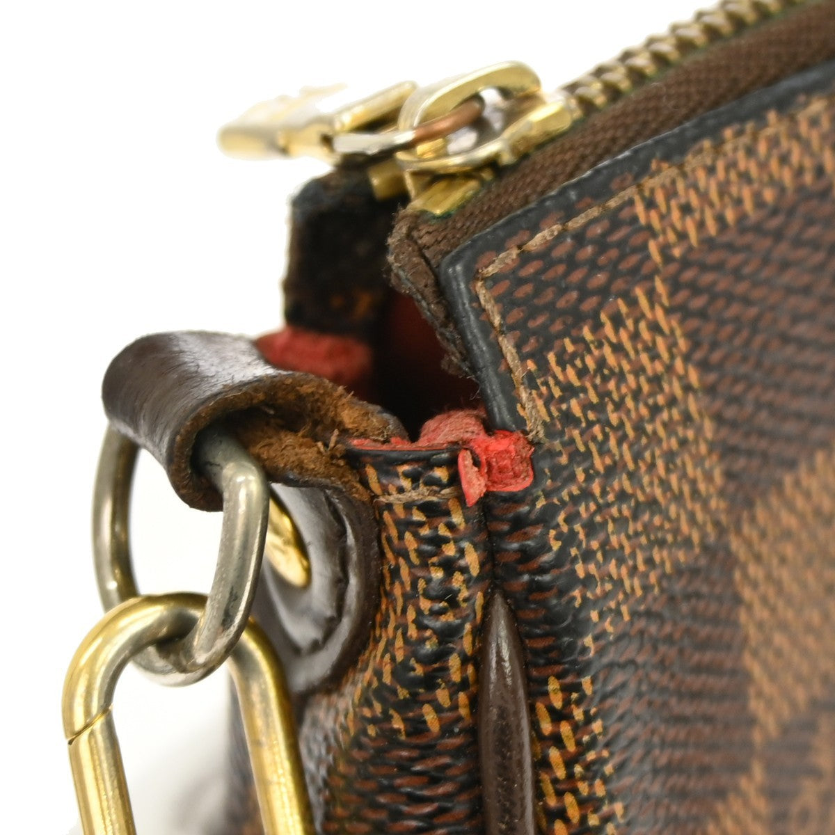 Louis Vuitton Eva Damier, Brown, Canvas, Handbag