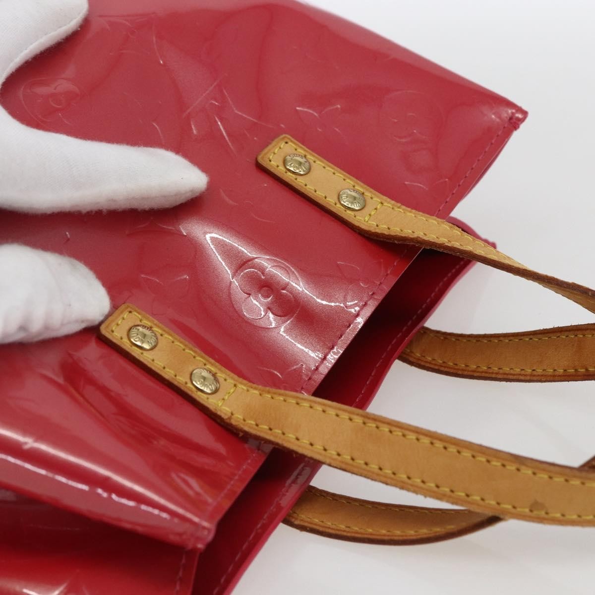 Louis Vuitton Reade Monogram Vernis, Pink, Patent Leather, Handbag