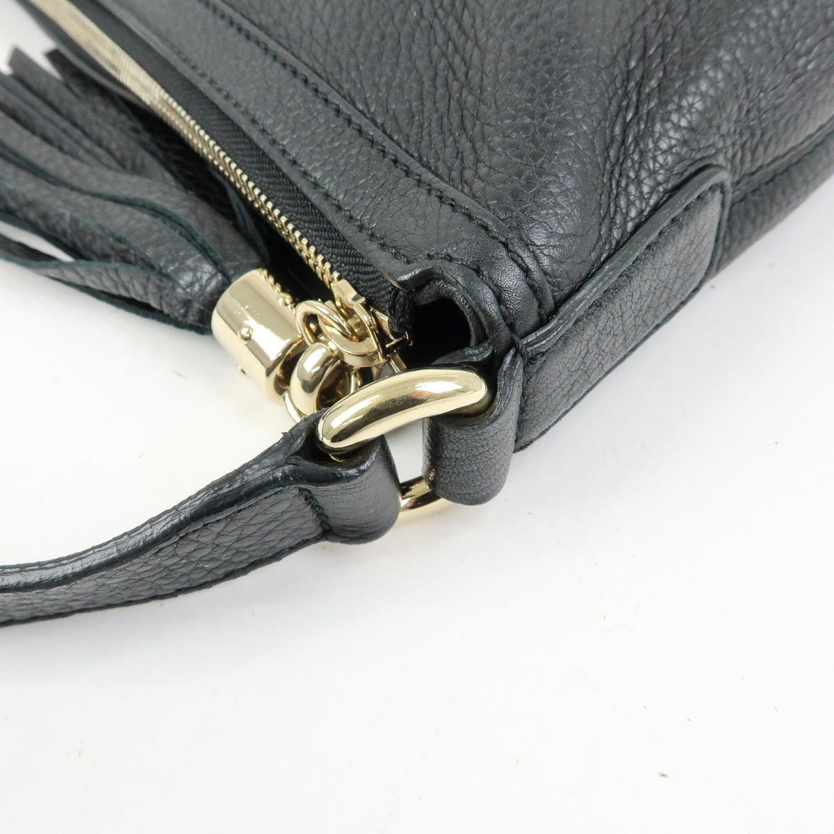 Gucci Soho Messenger Leather, Black, Leather, Handbag