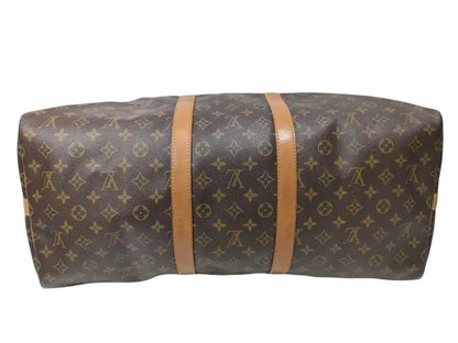 Louis Vuitton Keepall Monogram, Brown, Canvas, Travel Bag