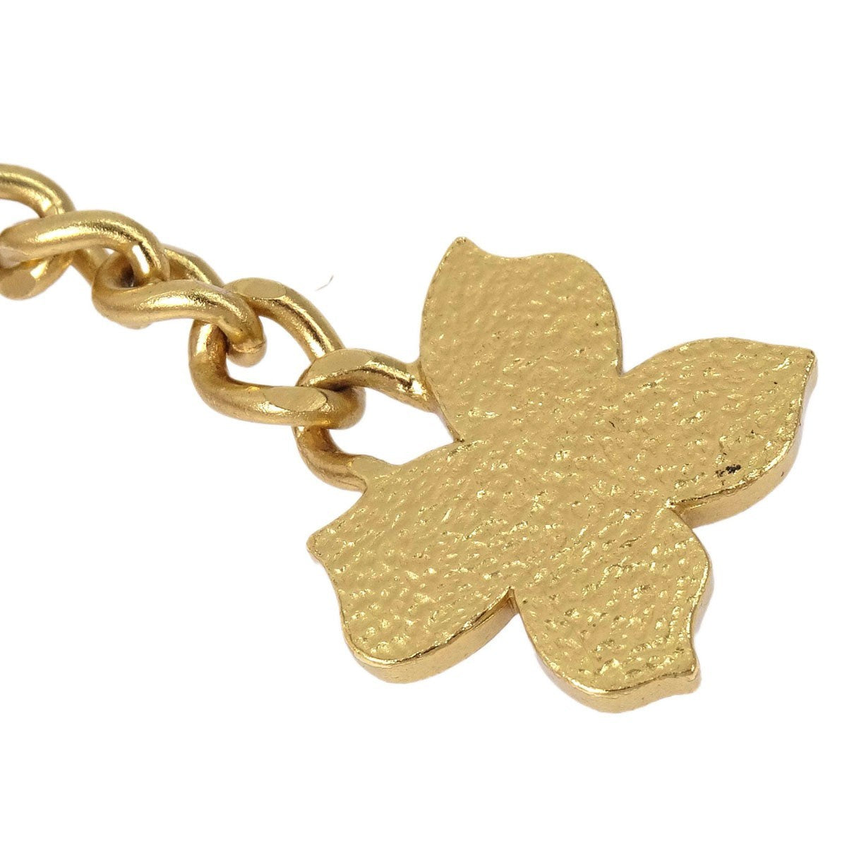 Chanel Necklace Flower Metal, Gold, Gold Plated, Necklace