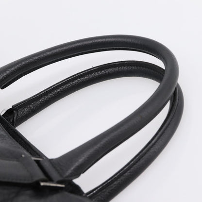 Burberry Black Label Leather, Black, Leather, Tote Bag