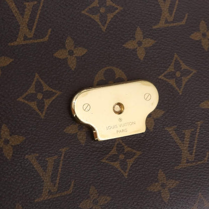 Louis Vuitton Saint Placide Monogram Canvas and Leather, Brown, Canvas, Handbag