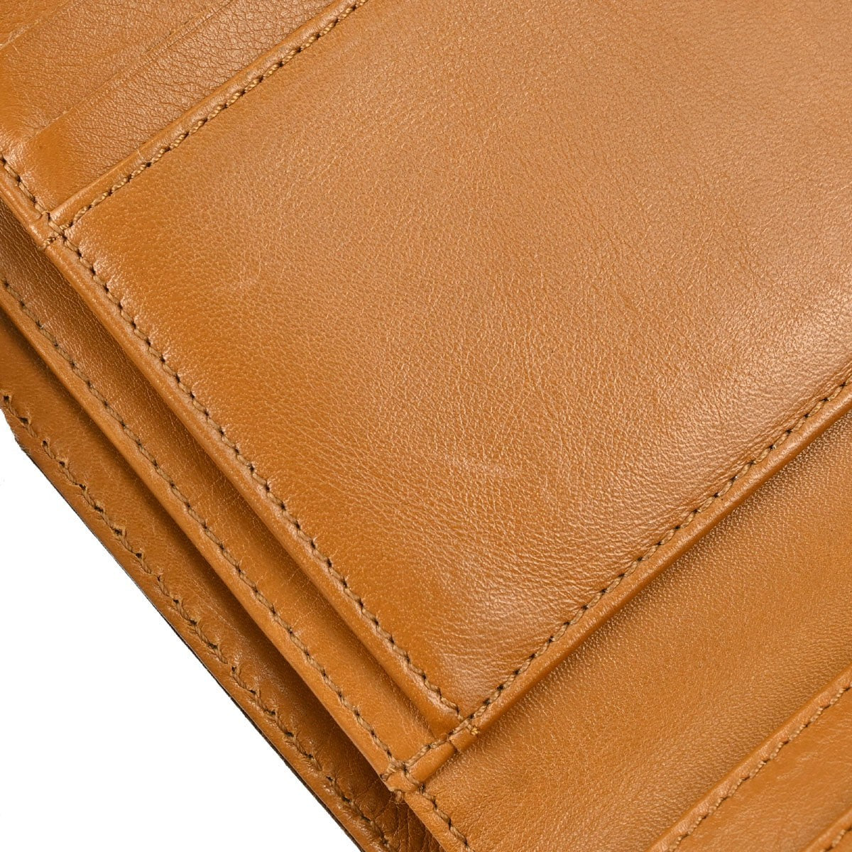 Chanel Trifold Caviar, Brown, Leather, Wallet