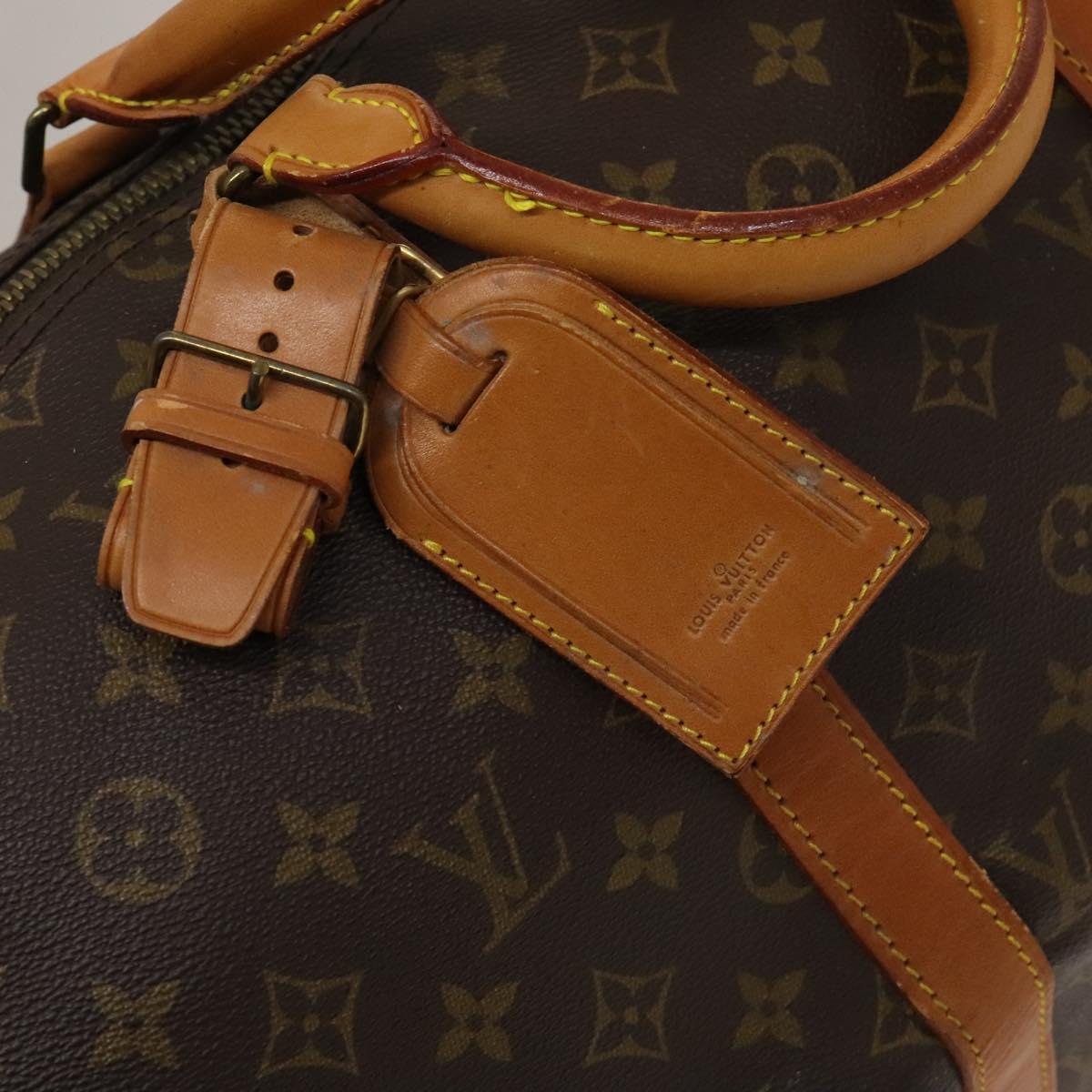 Louis Vuitton Keepall Bag Monogram Canvas, BROWN, CANVAS, Travel bag