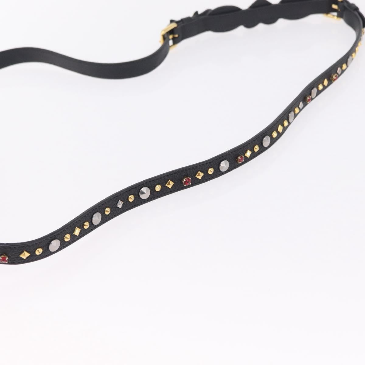 Miu Miu Shoulder Leather, Black, Leather, Shoulder Bag