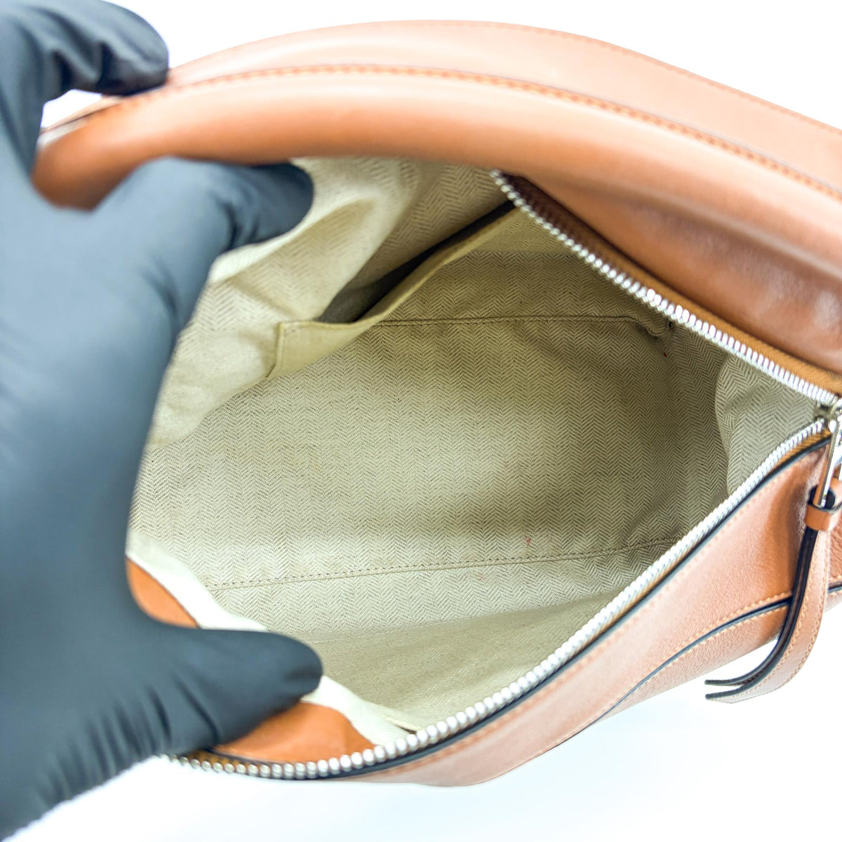 Loewe Puzzle Leather, Brown, Leather, Handbag