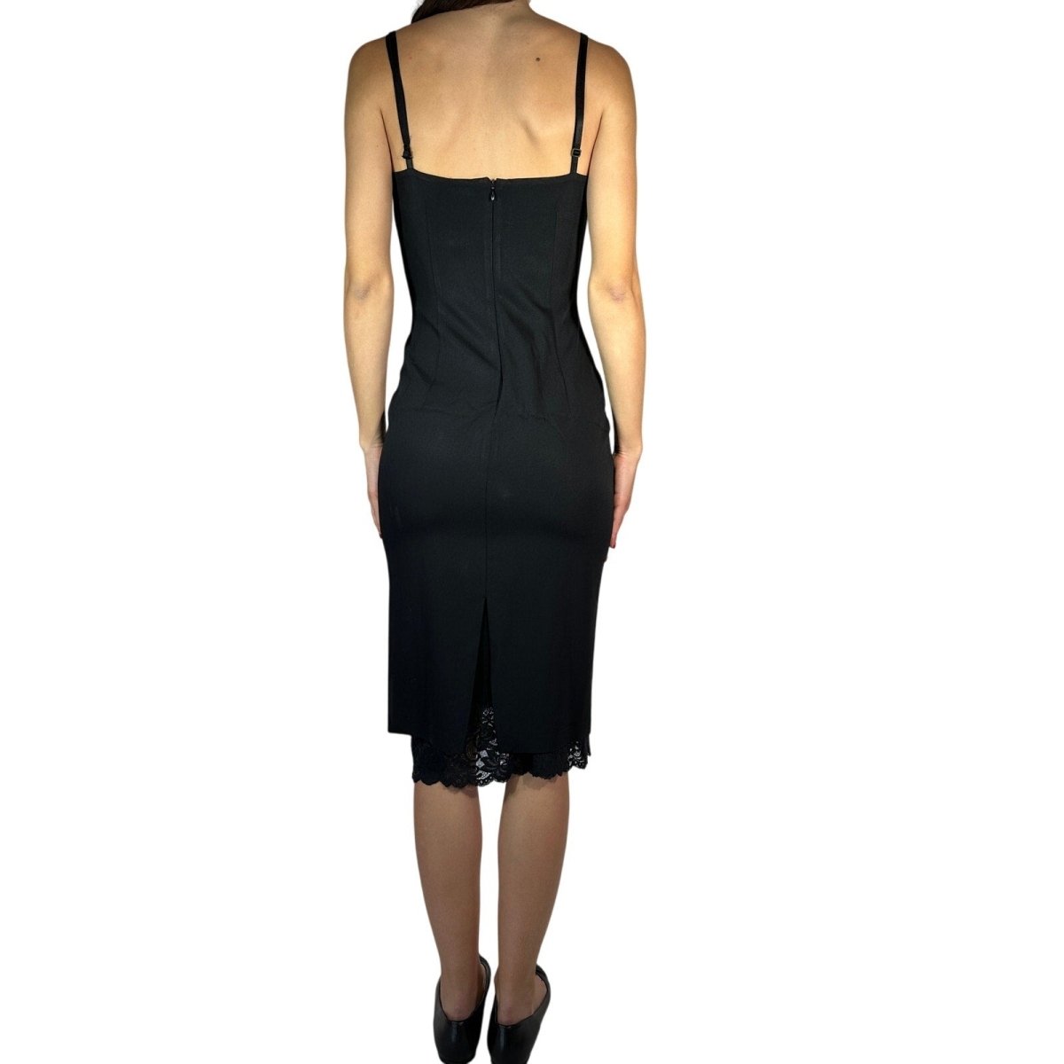 Dolce & Gabbana Lace Trim Slip Dress - Brandsamsara