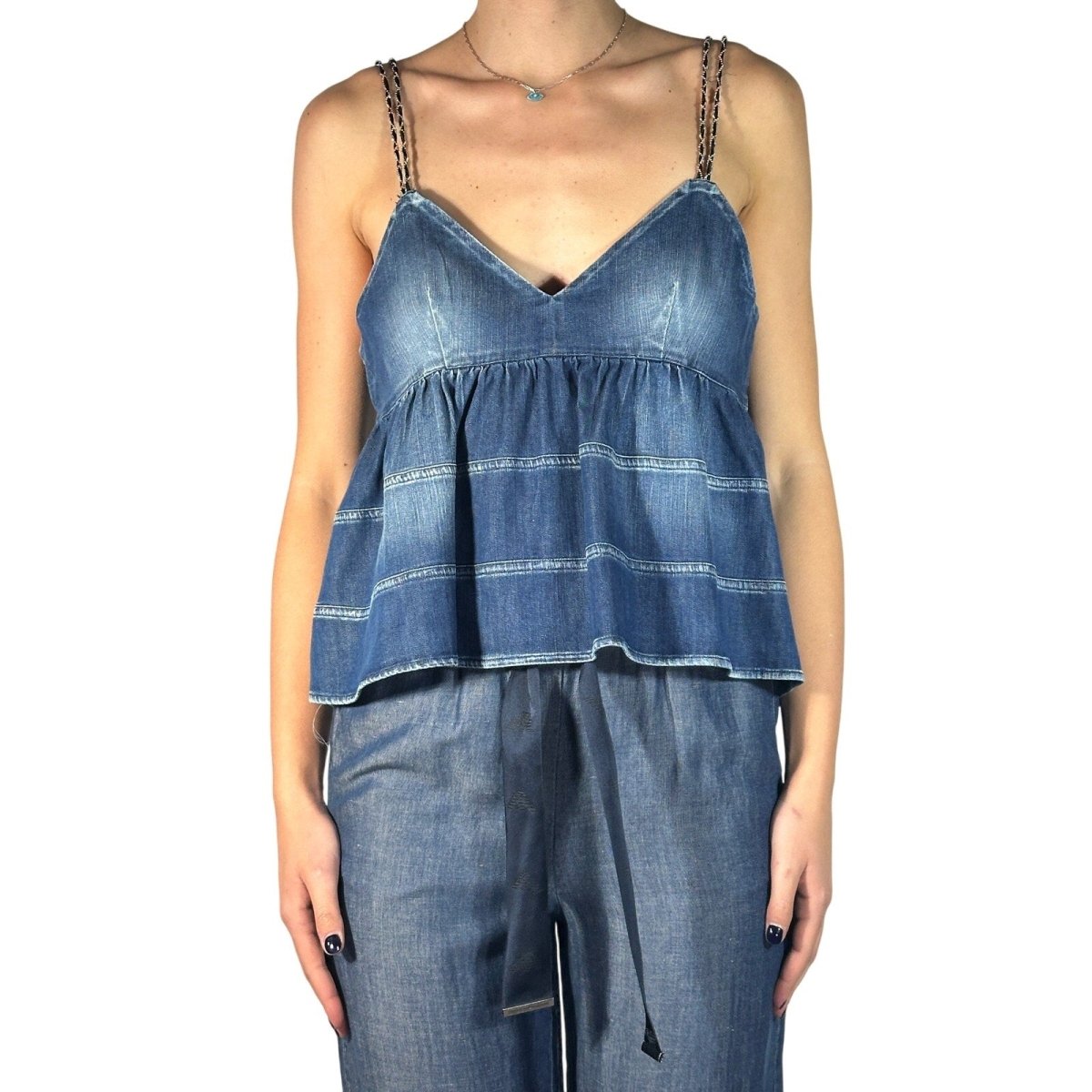 Dondup Denim Tank - Brandsamsara