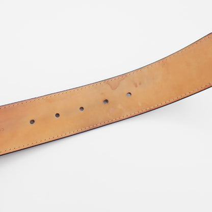 Louis Vuitton Voyage Buckle Belt Leather, Black, Leather, Belt