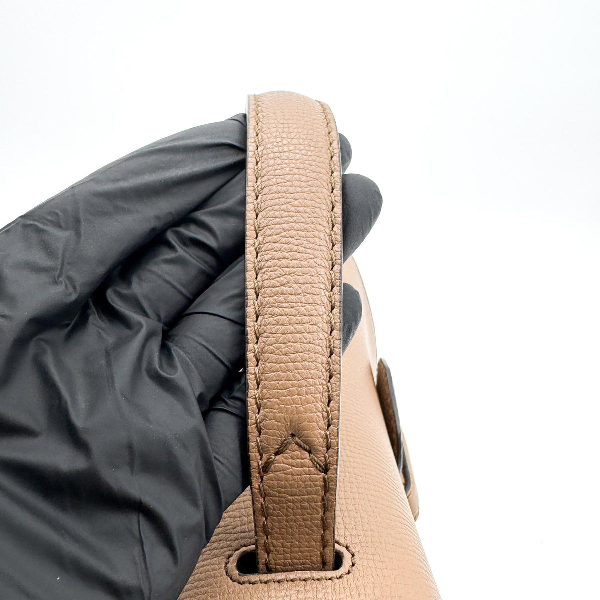 Burberry Camberley Top Handle Leather, Brown, Leather, Handbag