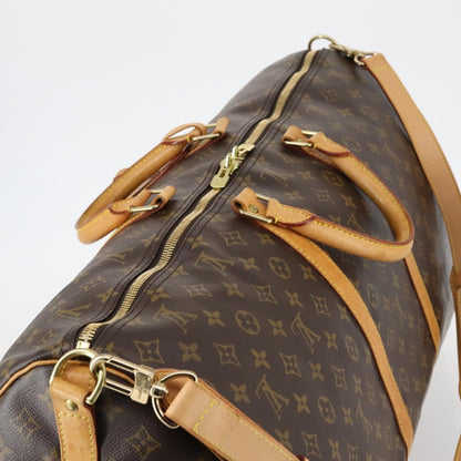 Louis Vuitton Keepall Bandouliere Bag Monogram Canvas, BROWN, CANVAS, Travel bag