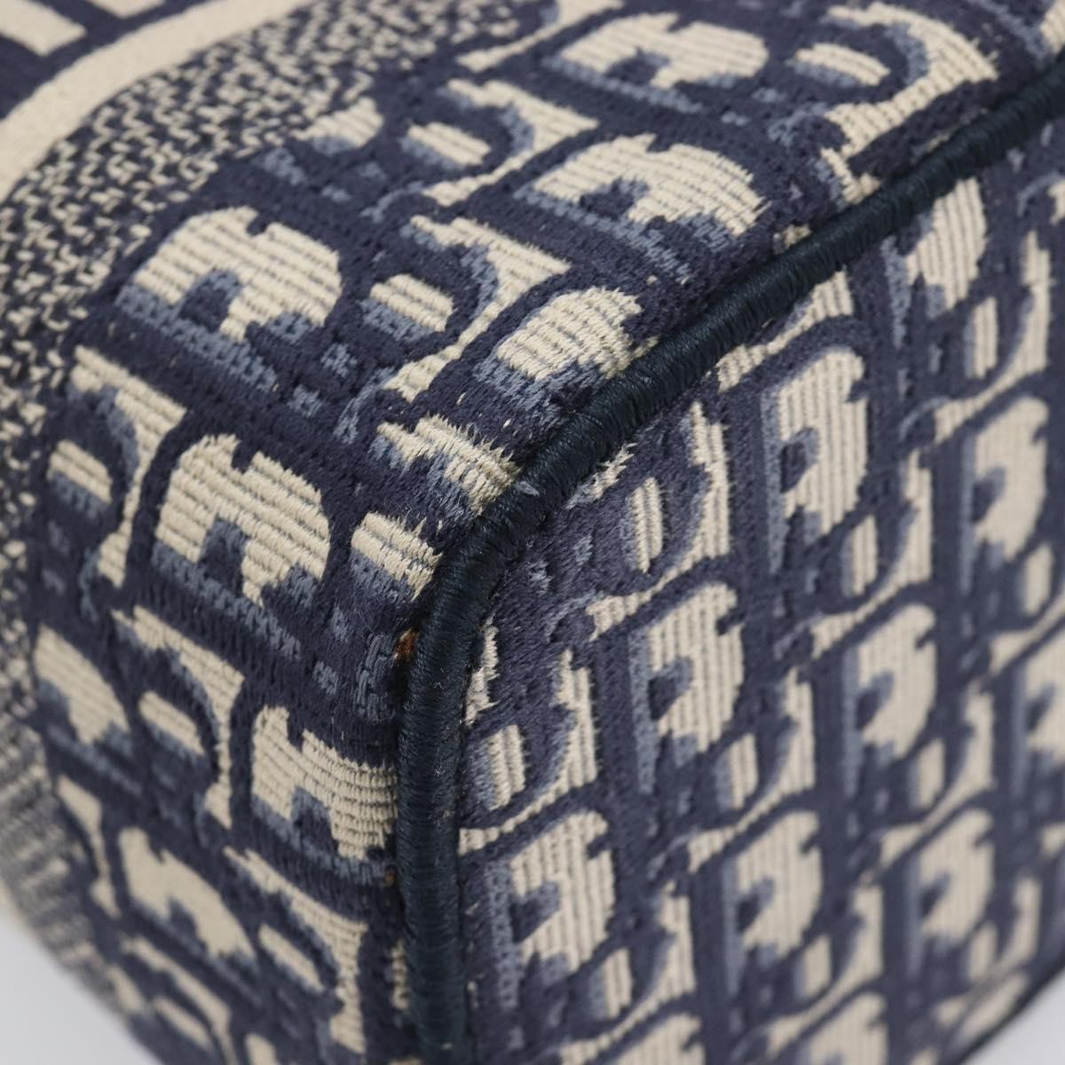 Christian Dior DiorTravel Vanity Case Oblique Canvas, Navy, Canvas, Handbag