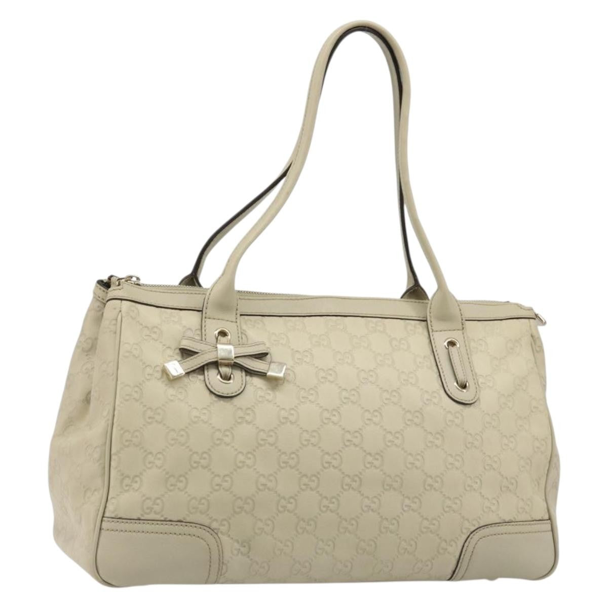 Gucci Princy Tote Guccissima Leather, Beige, Leather, Shoulder Bag
