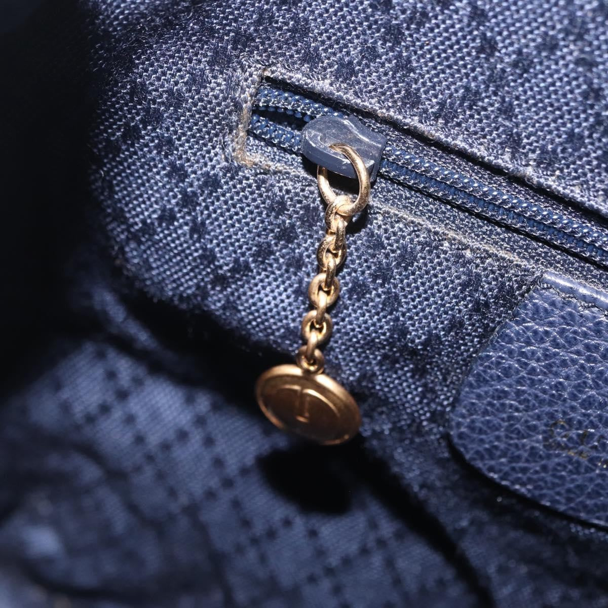 Gucci Vintage Bamboo Suede, Navy, Suede, Backpack
