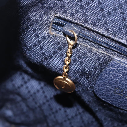 Gucci Vintage Bamboo Suede, Navy, Suede, Backpack