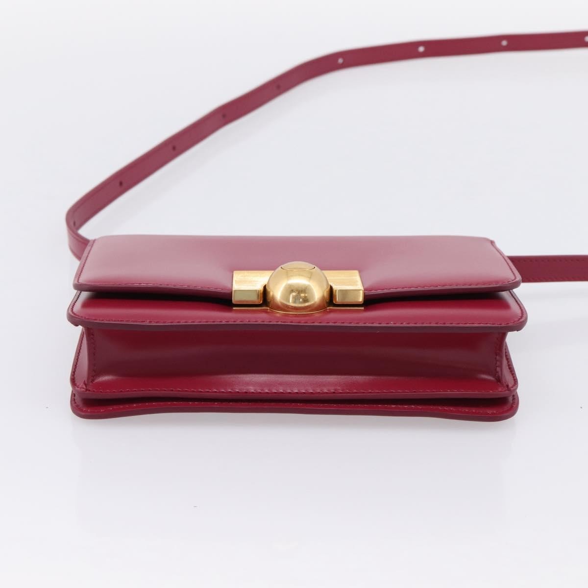 Bottega Veneta BV Classic Smooth Calfskin, Burgundy, Leather, Shoulder Bag