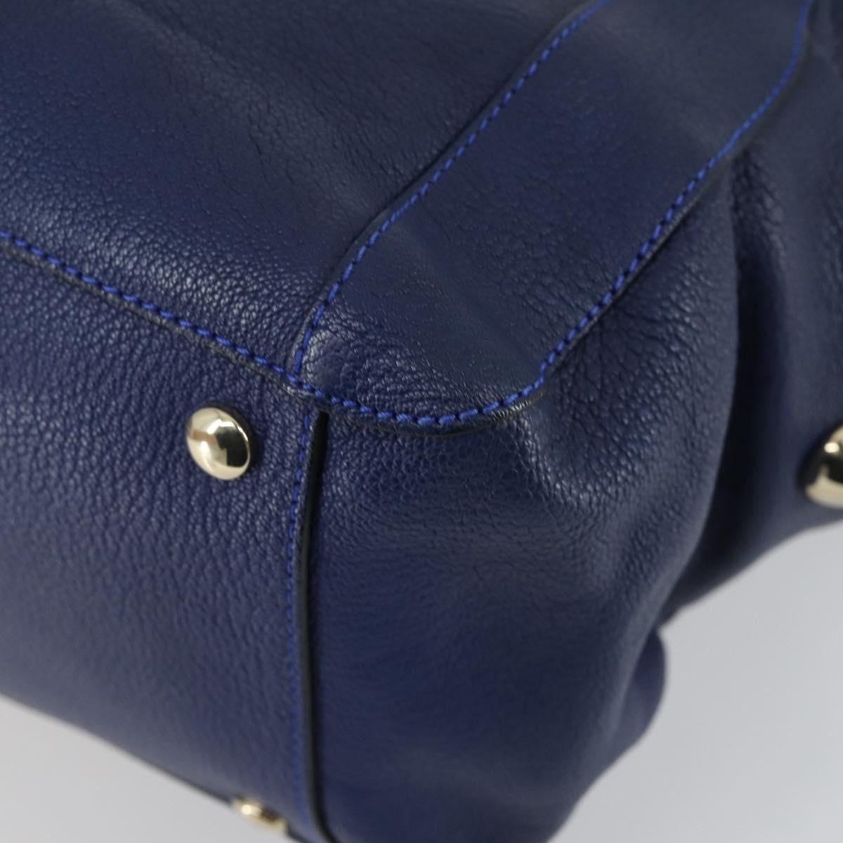 Chloe Bridget Convertible Satchel Leather, Navy, Leather, Handbag